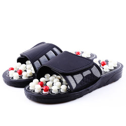 Unisex Acupoint Massage Slippers Sandal For Women Men Feet Chinese Acupressure Therapy Medical Rotating Foot Massager Shoes